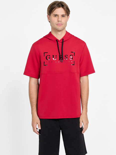 Чоловічі футболки Guess з капюшоном 1159850479 (Червоний XL)