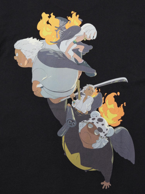 Футболка UNIQLO з принтом One Piece 1159850506 (Чорний XL)