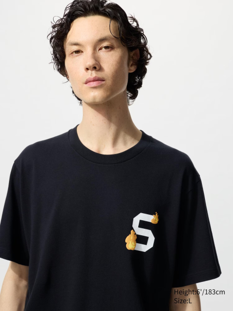 Футболка UNIQLO з принтом One Piece 1159850506 (Чорний XL)