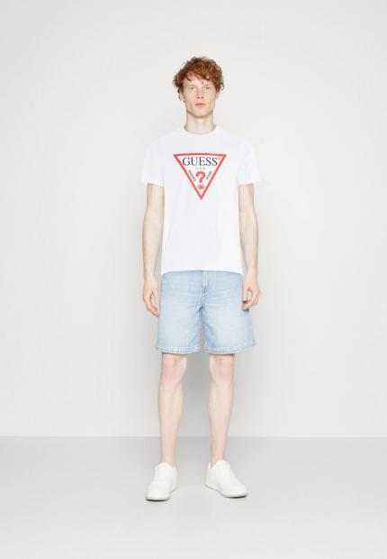 Чоловічі футболки Guess з логотипом 1159850566 (Білий L)