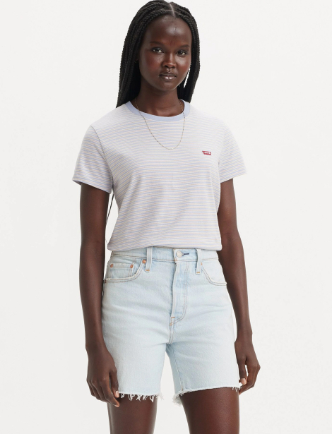 Жіноча бавовняна футболка Levi's 1159850612 (Блакитний XL)