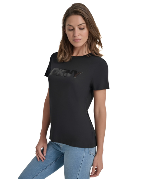 Футболка DKNY з паєтками 1159850670 (Чорний S)