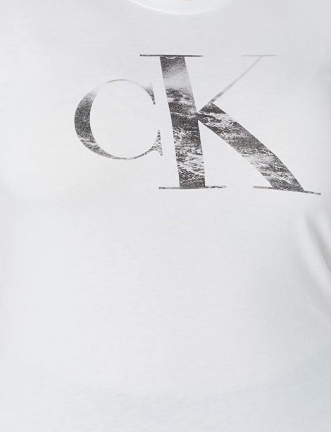 Женская футболка Calvin Klein с логотипом 1159850775 (Белый S)