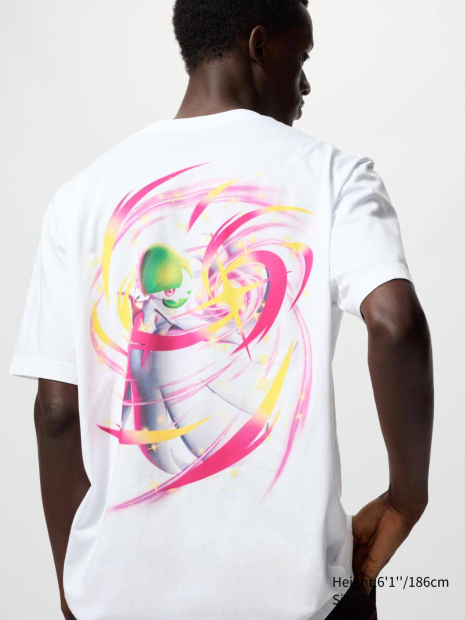 Футболка с рисунком Pokemon Gardevoir UNIQLO 1159850807 (Белый M)