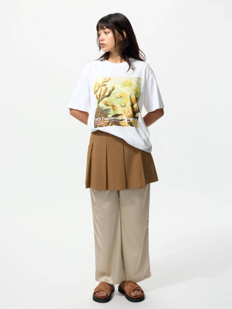 Футболка с рисунком Pokemon Omanyte UNIQLO 1159850808 (Белый M)