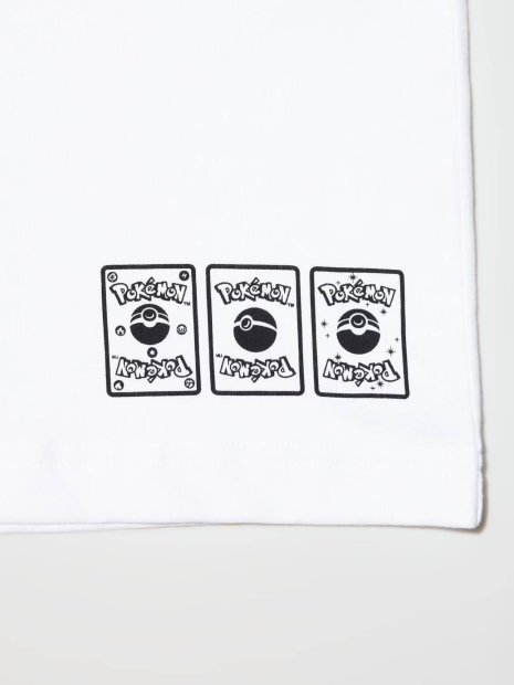 Футболка с рисунком Pokemon Omanyte UNIQLO 1159850808 (Белый M)