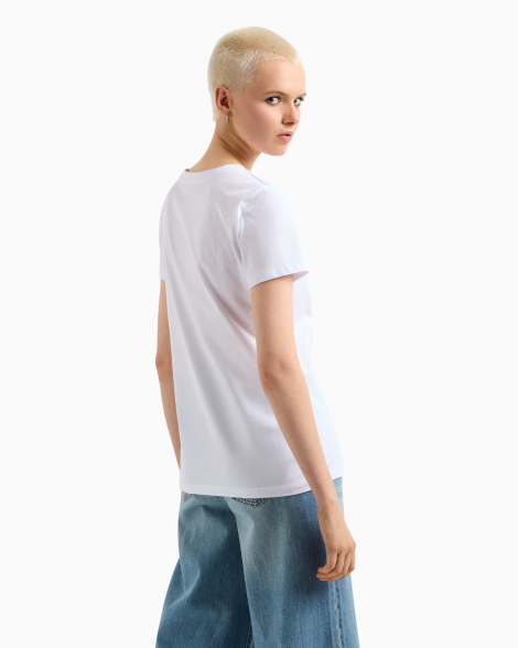 Женская футболка Armani Exchange со стразами 1159850817 (Белый XL)