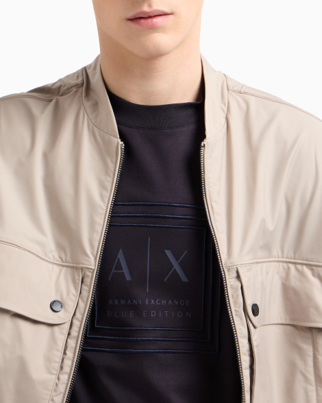 Футболка Armani Exchange с логотипом 1159850850 (Синий XL)