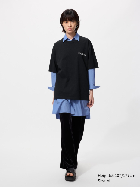 Футболка UNIQLO с принтом Chainsaw Man 1159851118 (Черный S)