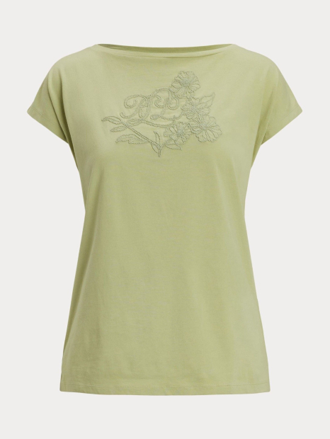 Женская футболка Ralph Lauren с вышивкой 1159851358 (Зеленый S)