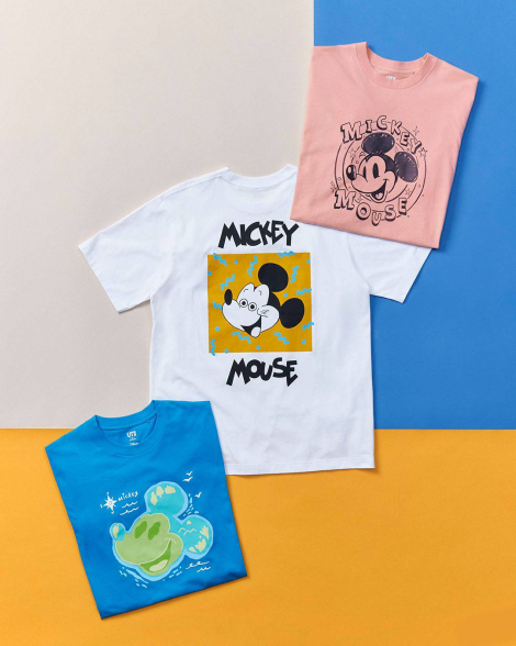 Футболка UNIQLO с Mickey Mouse Disney 1159851366 (Розовый 3XL)