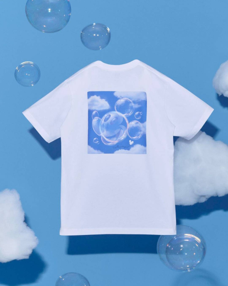 Футболка UNIQLO с принтом Mickey Mouse сзади 1159851369 (Белый XS)