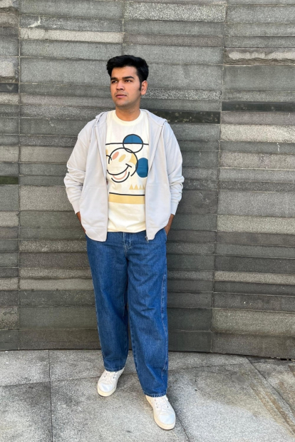 Футболка Disney's Mickey Faces UNIQLO с принтом 1159851373 (Молочный XXL)