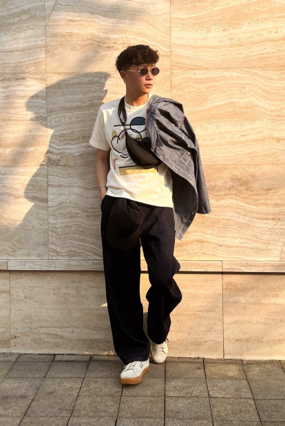 Футболка Disney's Mickey Faces UNIQLO с принтом 1159851373 (Молочный XXL)