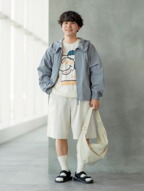 Футболка Disney's Mickey Faces UNIQLO с принтом 1159851373 (Молочный XXL)