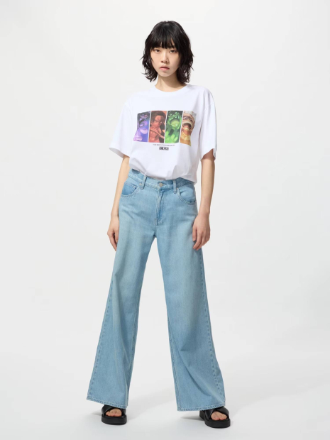 Футболка One Piece UNIQLO с принтом The New Four Emperors 1159851381 (Белый M)