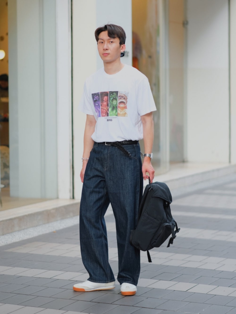 Футболка One Piece UNIQLO с принтом The New Four Emperors 1159851381 (Белый M)