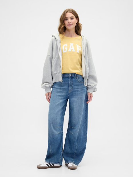 Жіноча футболка GAP з логотипом 1159851422 (Жовтий S)