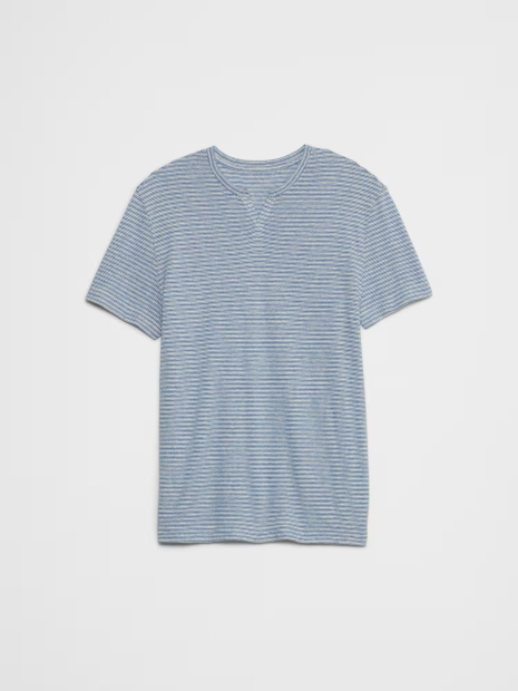 Мужская футболка Banana Republic в полоску 1159851682 (Синий/Белый L)