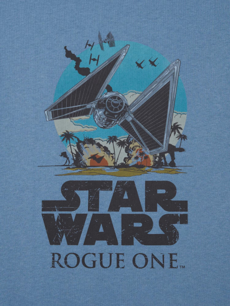 Футболка UNIQLO з принтом Star Wars 1159851759 (Синій XL)