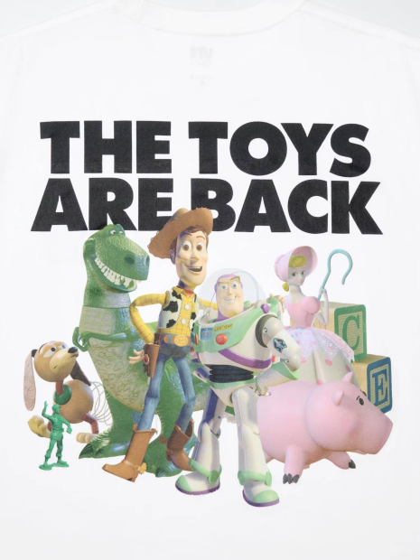Футболка UNIQLO з принтом Toy Story 1159851816 (Білий S)