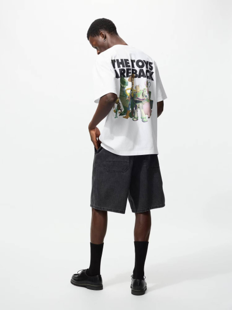 Футболка UNIQLO з принтом Toy Story 1159851816 (Білий S)