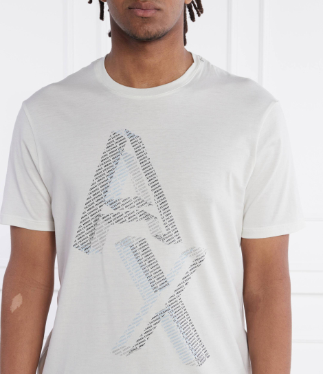 Футболка Armani Exchange с логотипом 1159852186 (Молочный XL)
