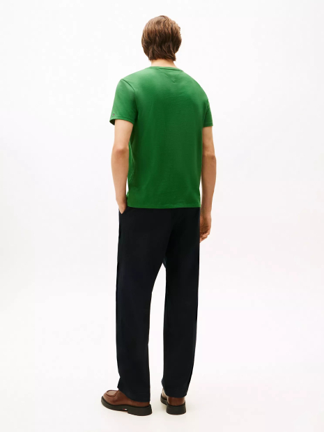 Мужская футболка Tommy Hilfiger с вышитым логотипом 1159852286 (Зеленый XL)