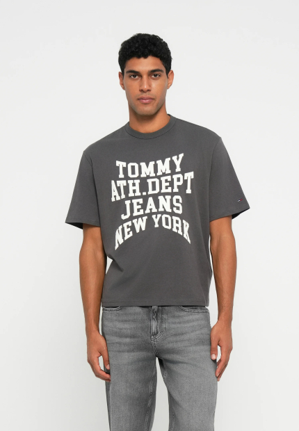 Чоловічі футболки з логотипом Tommy Hilfiger 1159852413 (Сірий M)