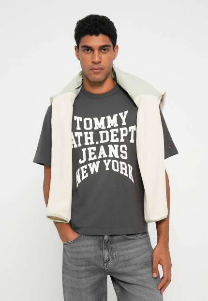 Чоловічі футболки з логотипом Tommy Hilfiger 1159852413 (Сірий M)