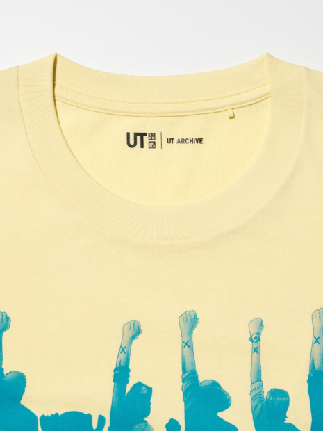 Футболка UT Archive One Piece UNIQLO з принтом 1159852415 (Жовтий S)