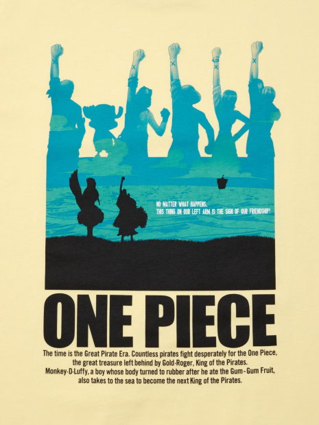 Футболка UT Archive One Piece UNIQLO с принтом 1159852416 (Желтый M)