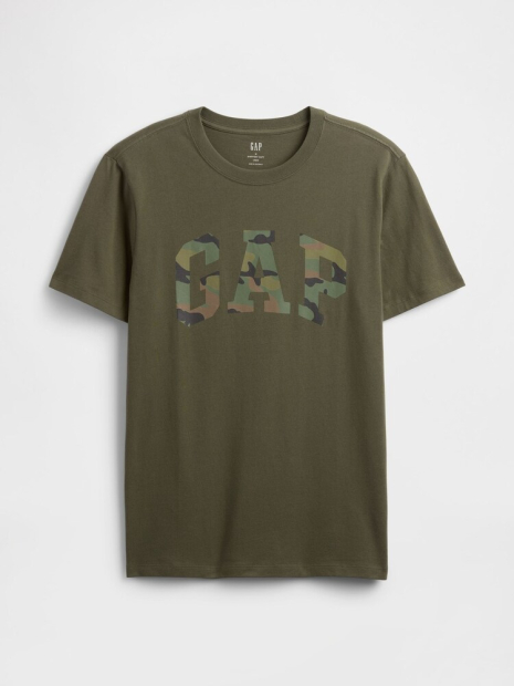 Футболка мужская GAP с логотипом 1159852550 (Зеленый XXL)