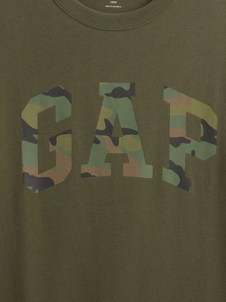 Футболка мужская GAP с логотипом 1159852550 (Зеленый XXL)