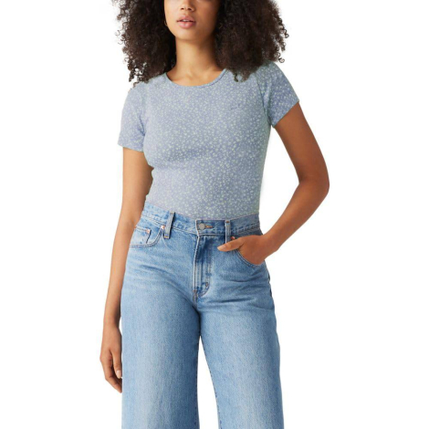 Женская футболка Levi's с принтом 1159852672 (Голубой M)