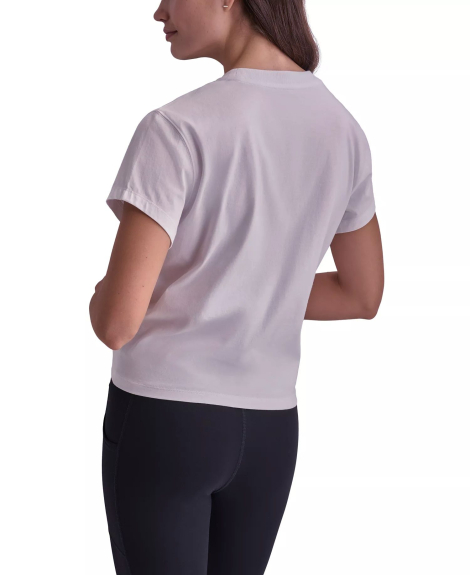 Женская футболка DKNY с узлом 1159852817 (Сиреневый L)