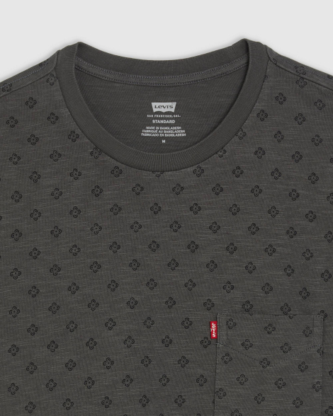 Футболка чоловіча Levi's з принтом 1159852898 (Сірий S)