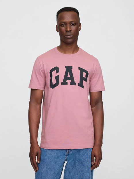 Футболка мужская GAP с логотипом 1159853025 (Розовый L)
