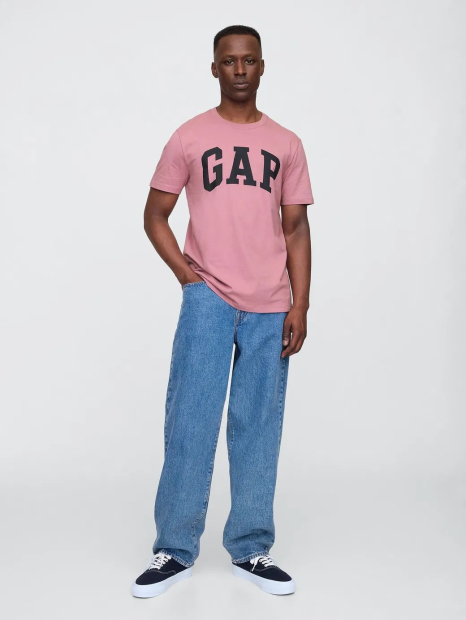 Футболка мужская GAP с логотипом 1159853025 (Розовый L)