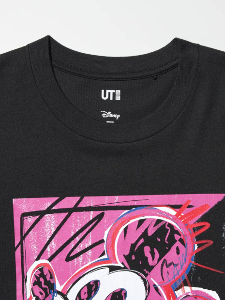 Футболка UNIQLO Disney's Mickey Faces UT 1159853149 (Чорний S)