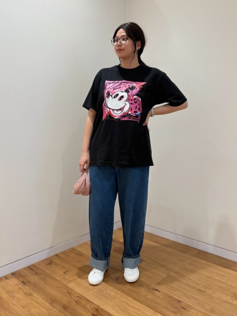 Футболка UNIQLO Disney's Mickey Faces UT 1159853149 (Чорний S)