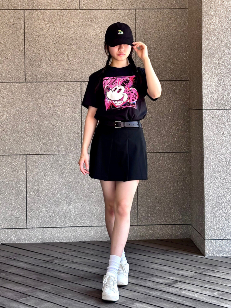 Футболка UNIQLO Disney's Mickey Faces UT 1159853149 (Чорний S)