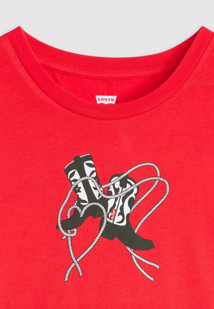 Женская футболка Levi's с принтом 1159853161 (Красный S)
