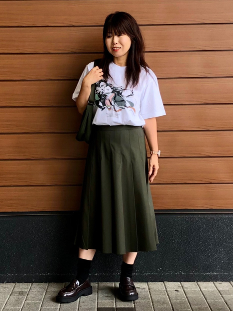 Футболка Demon Slayer: Kimetsu no Yaiba UNIQLO с принтом 1159853169 (Белый XL)