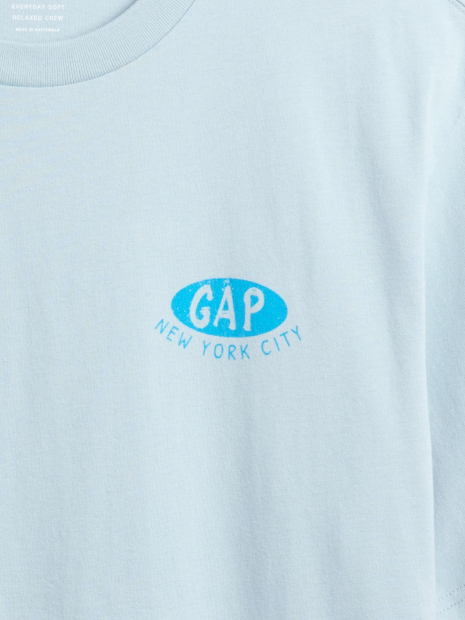Мужская футболка GAP с принтом 1159853177 (Голубой XXL)