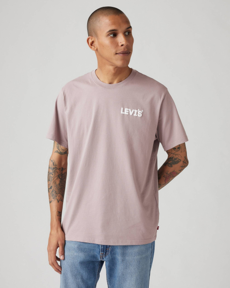 Футболка мужская Levi's с логотипом 1159853224 (Сиреневый S)