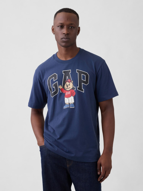 Мужская футболка GAP с принтом 1159853300 (Синий XL)