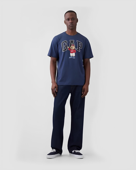 Мужская футболка GAP с принтом 1159853300 (Синий XL)