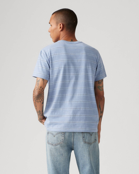 Мужская футболка Levi's с принтом 1159853371 (Синий S)