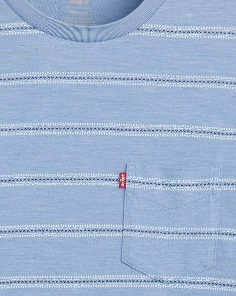 Мужская футболка Levi's с принтом 1159853371 (Синий S)